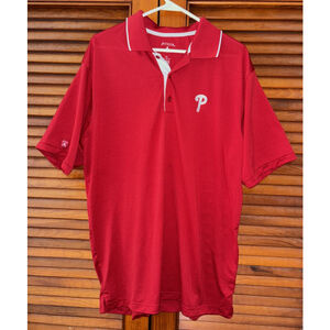 Philadelphia Phillies MLB Antigua Red Polo Shirt Adult XL